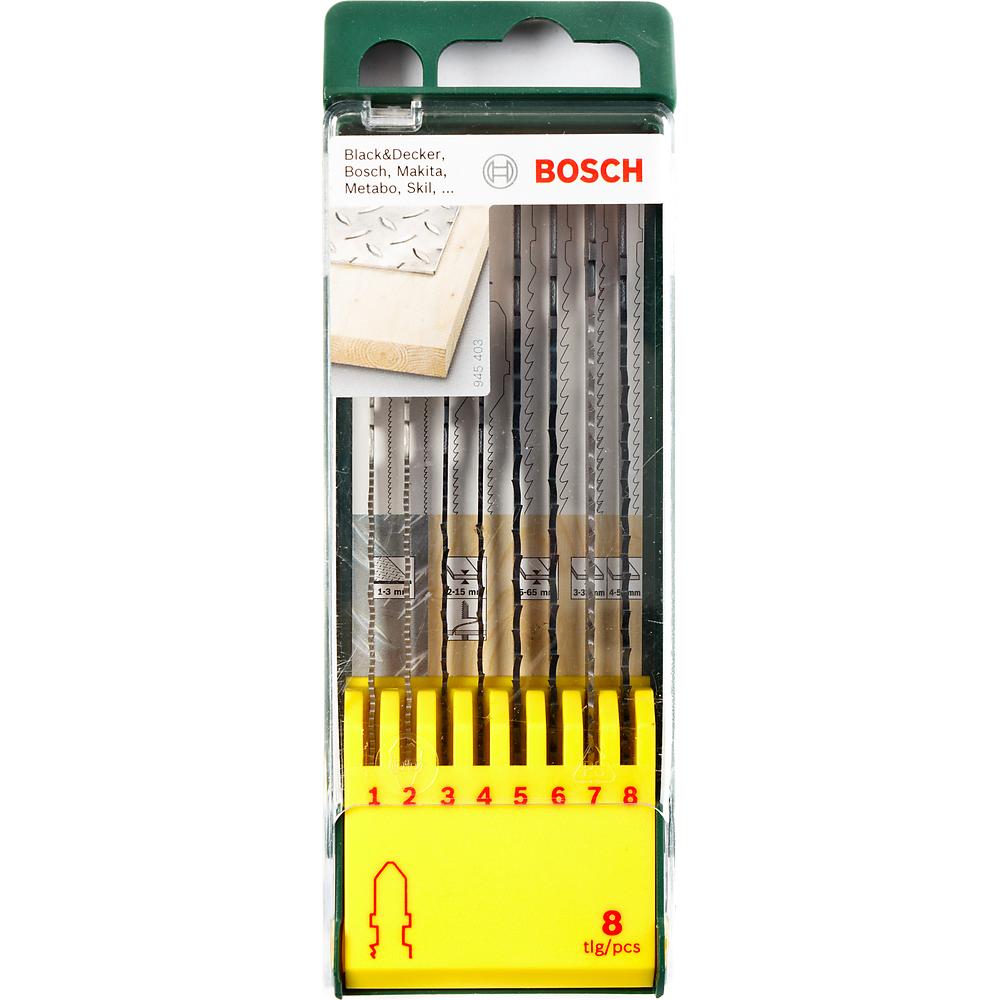 Набор пилок для лобзика по дереву и металлу Bosch 100мм 8шт (458) — Фото 2